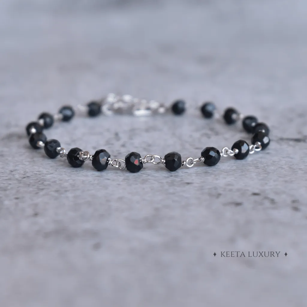 Improved Endurance - Black Onyx Rosary Bracelets