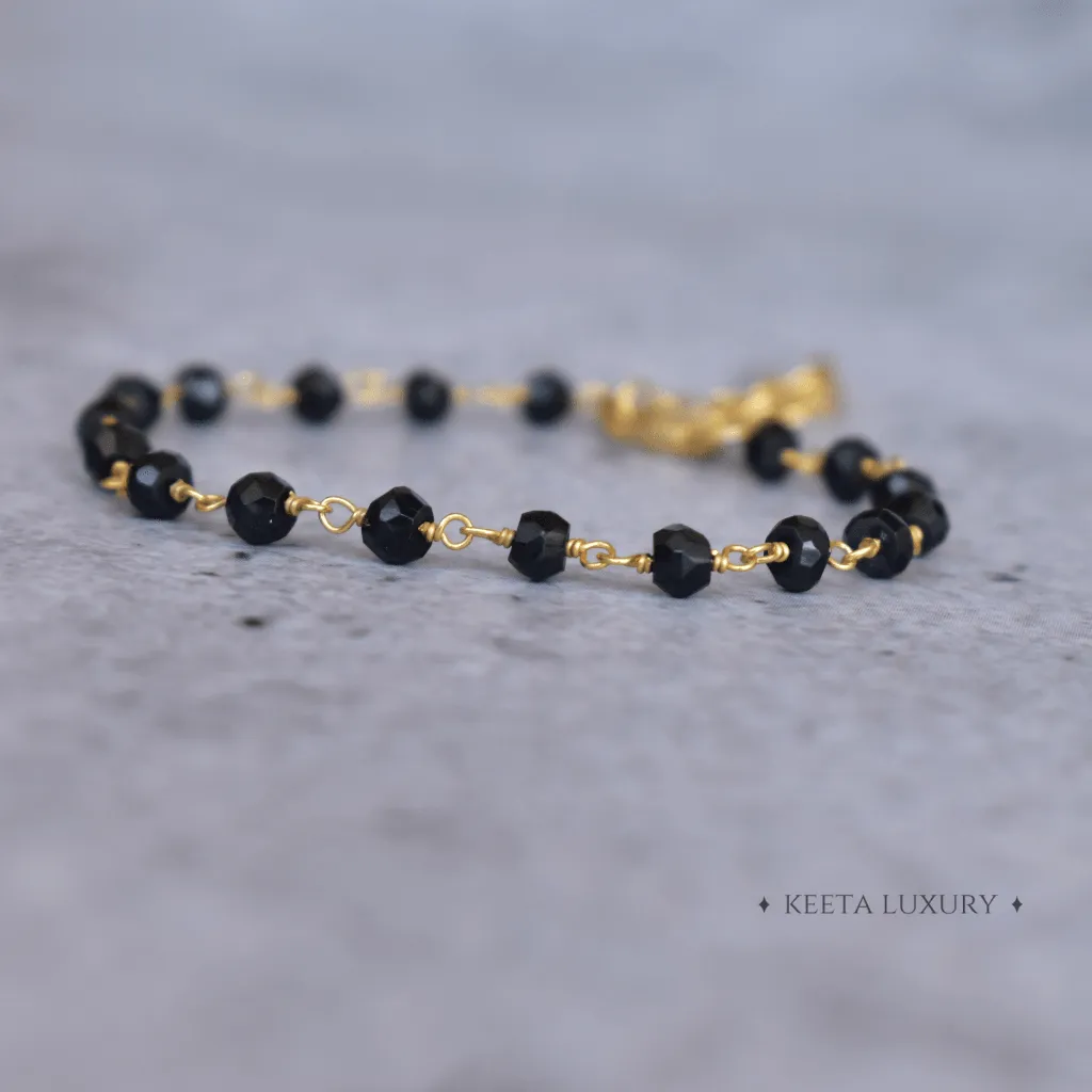 Improved Endurance - Black Onyx Rosary Bracelets