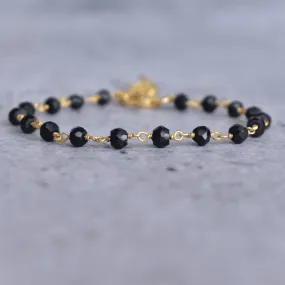 Improved Endurance - Black Onyx Rosary Bracelets