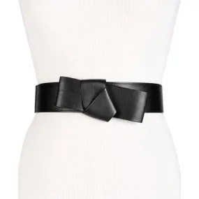 INC International Concepts Knotted Belt (Black, S/M) - Vegan