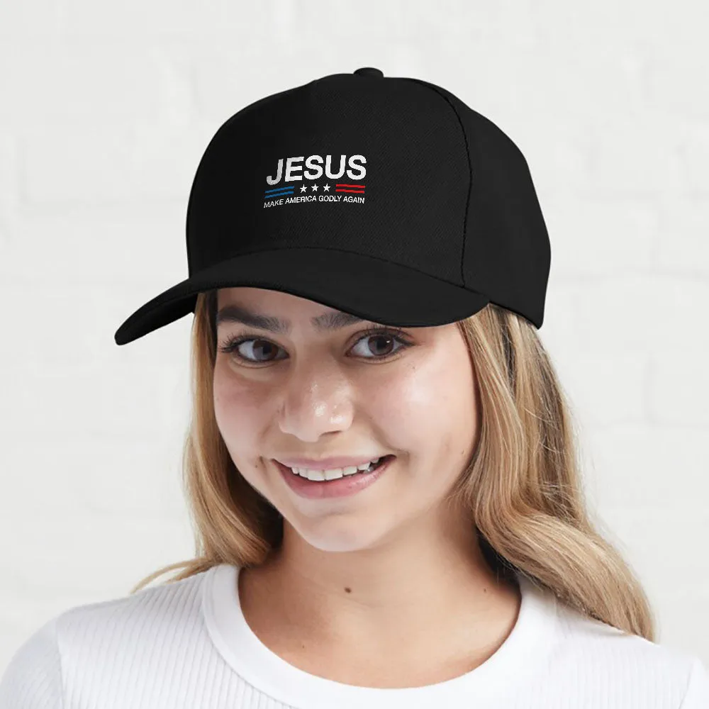 Jesus Make America Godly Again Christian Patriot God Faith Cap