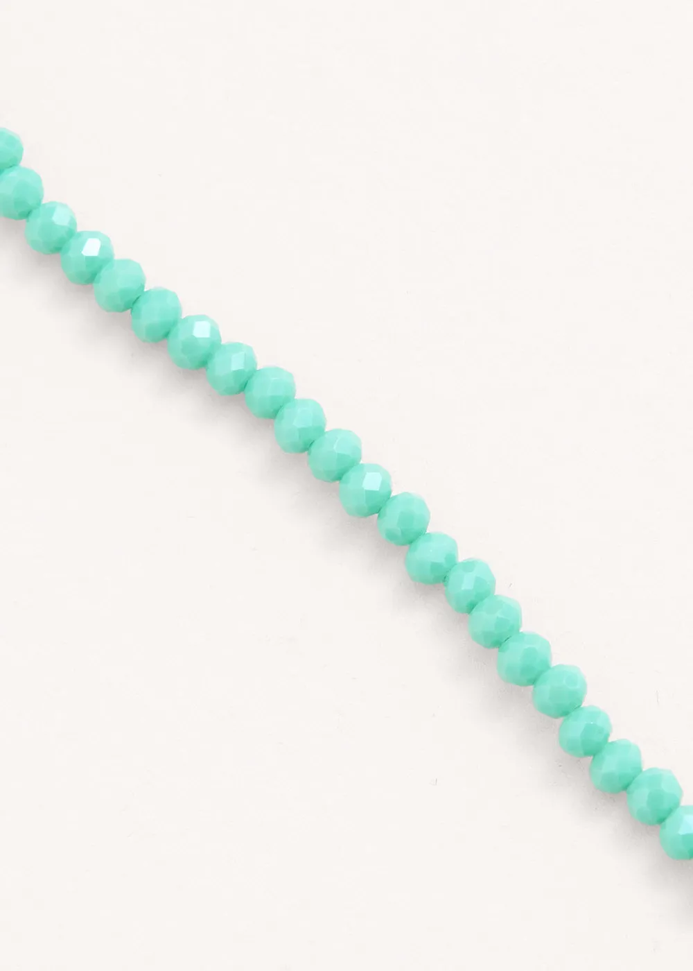 JULI CRYSTAL NECKLACE - LIGHT TURQUOISE GREEN