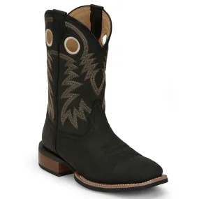 JUSTIN MEN'S BLACK SHOW STOPPER WESTERN BOOT - FN7122