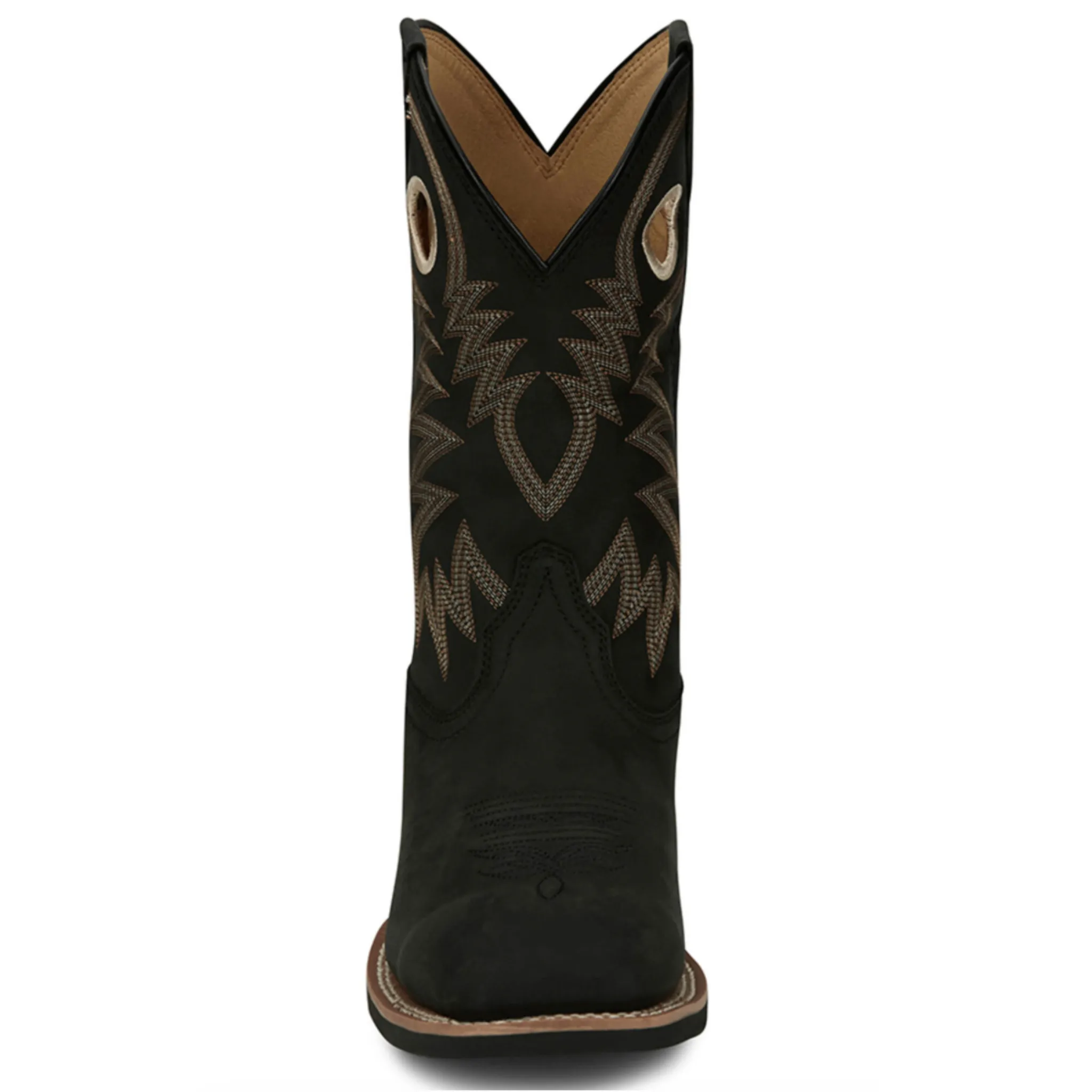 JUSTIN MEN'S BLACK SHOW STOPPER WESTERN BOOT - FN7122