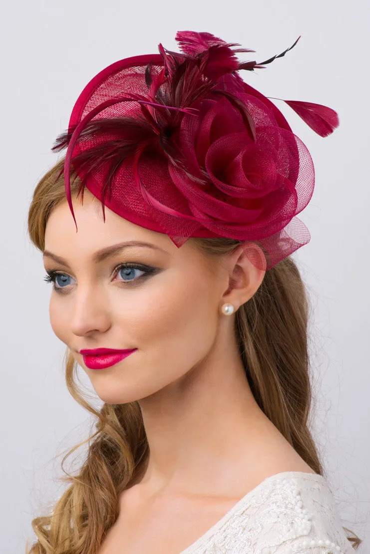 Kate Fascinator - Wine