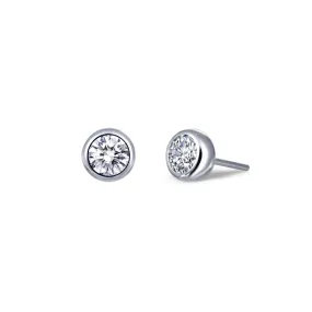 Lafonn Simulated Diamond 0.50ct Bezel Stud Earrings E0212CLP