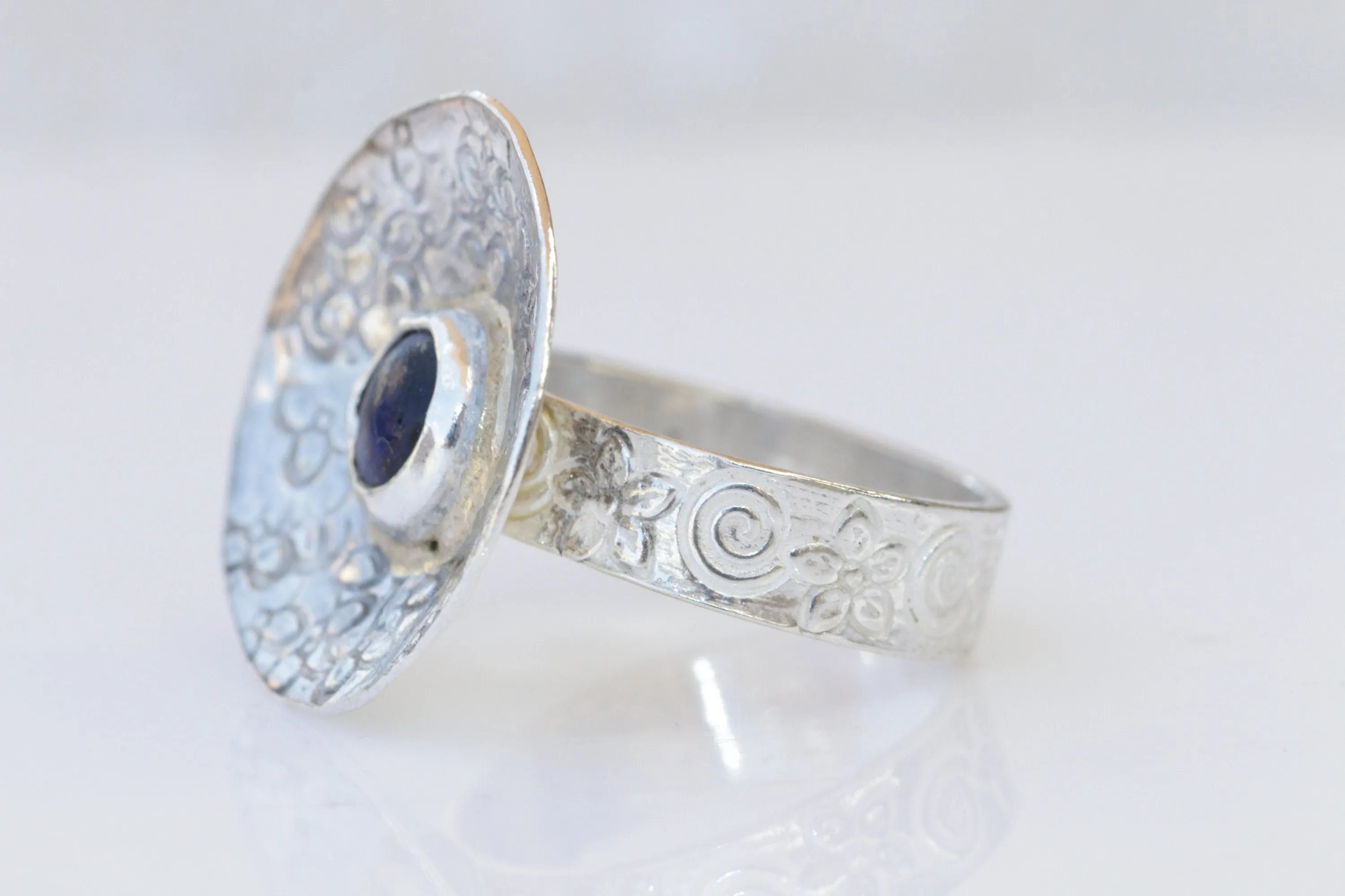 Lapis Silver sterling ring