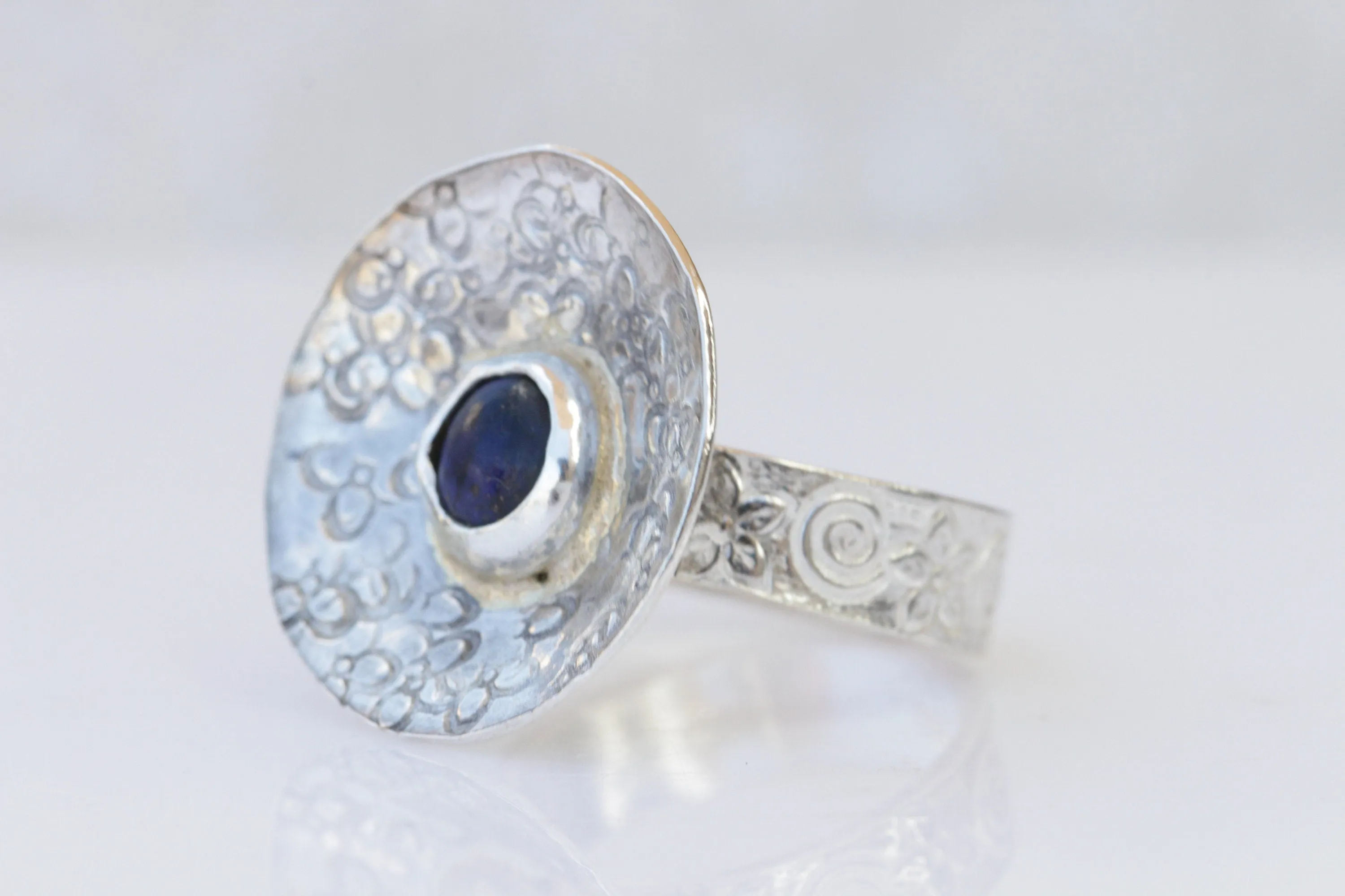 Lapis Silver sterling ring