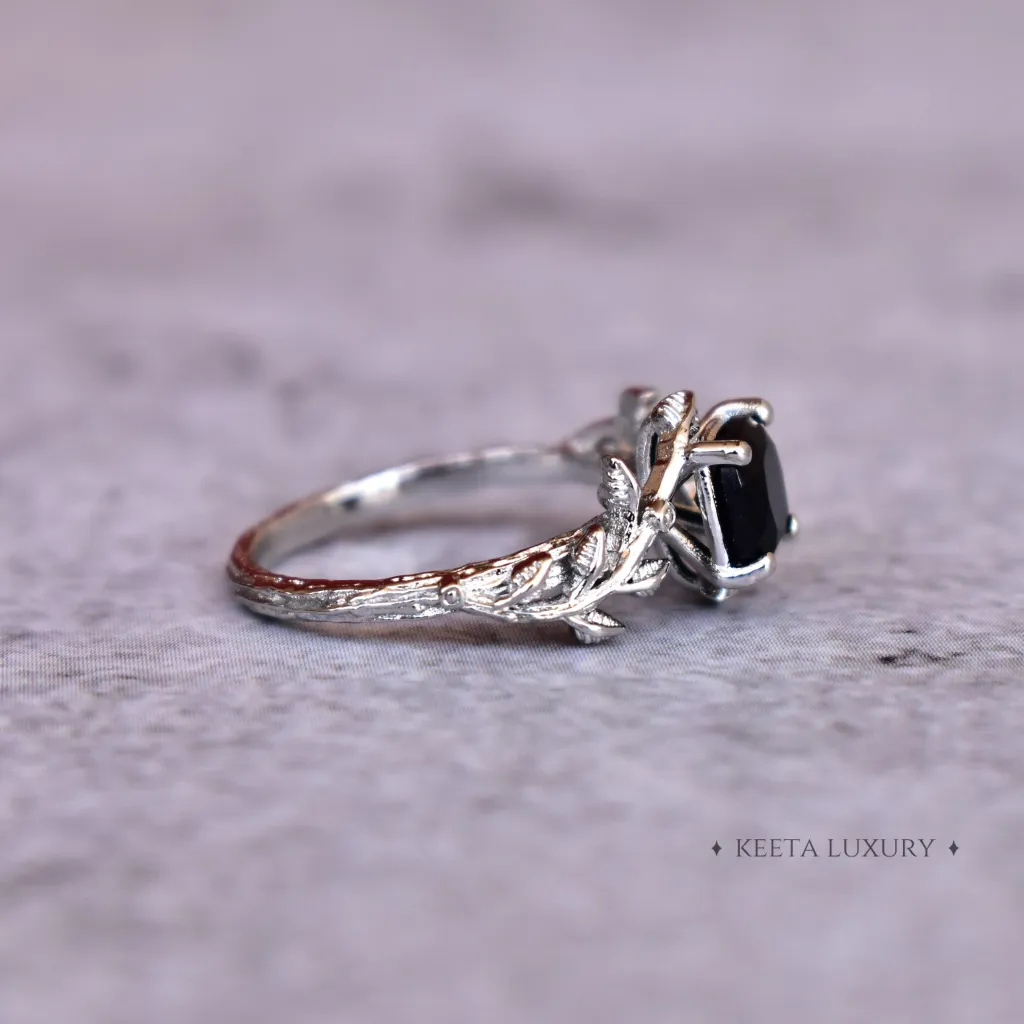 Leaf Beauty - Black Onyx Ring