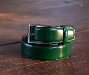 Leather Belt Green