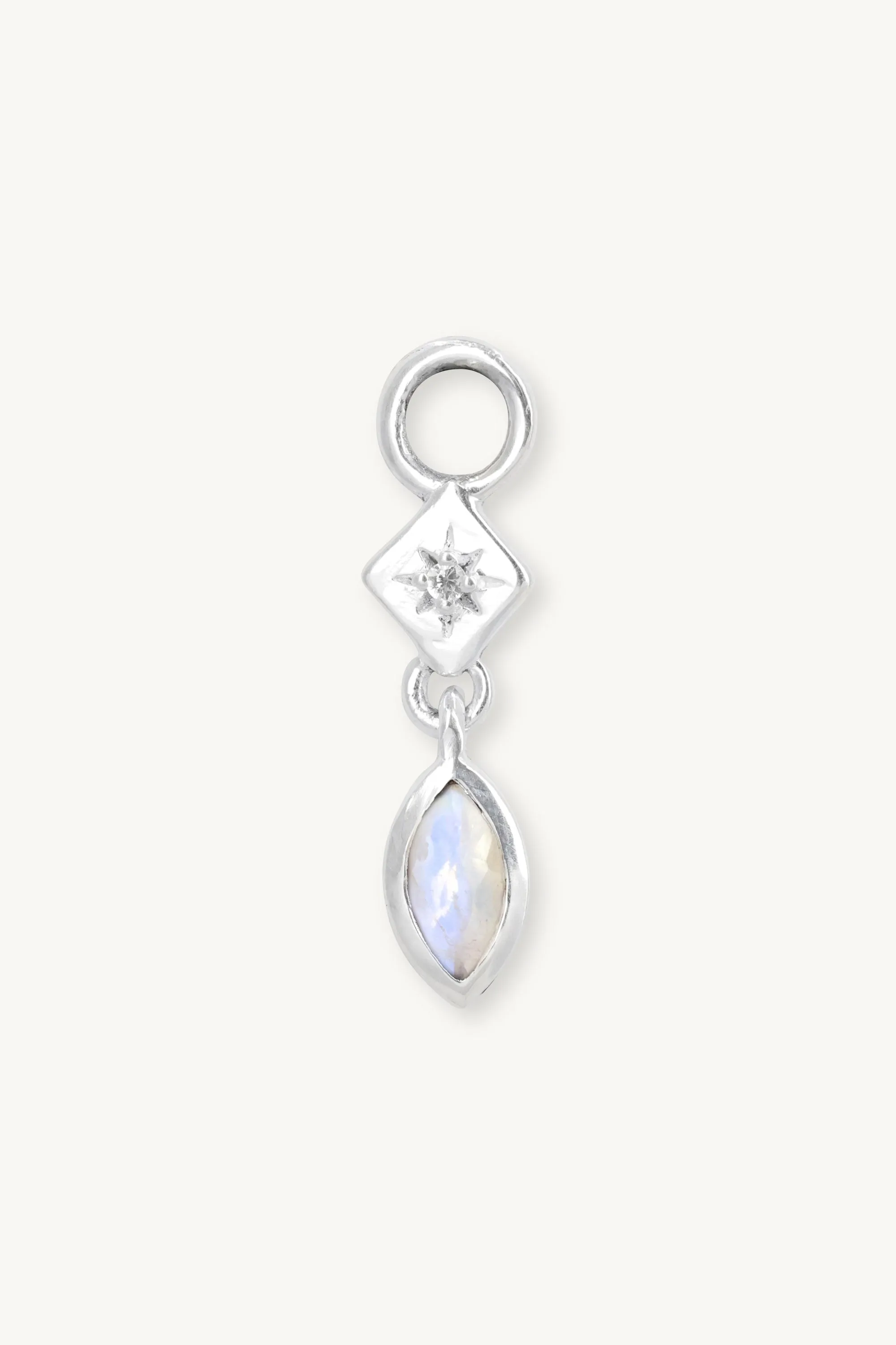 Lexi Silver Moonstone Charm