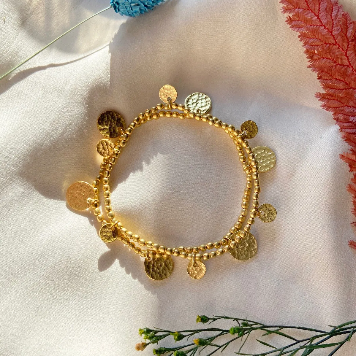 Libra Gold Coin Bracelet