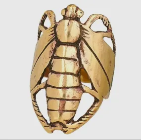 Locust Love Ring in Bronze