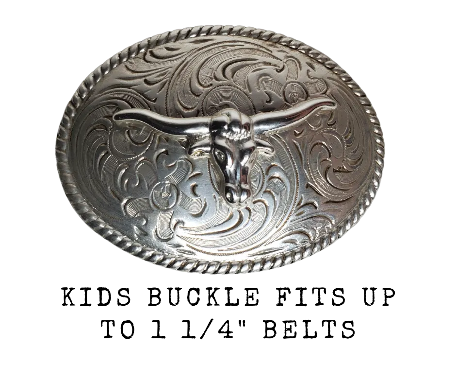 Longhorn-a-Roo Kids Belt Buckle