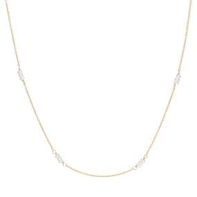 Luna' Freshwater Pearl Station Necklace