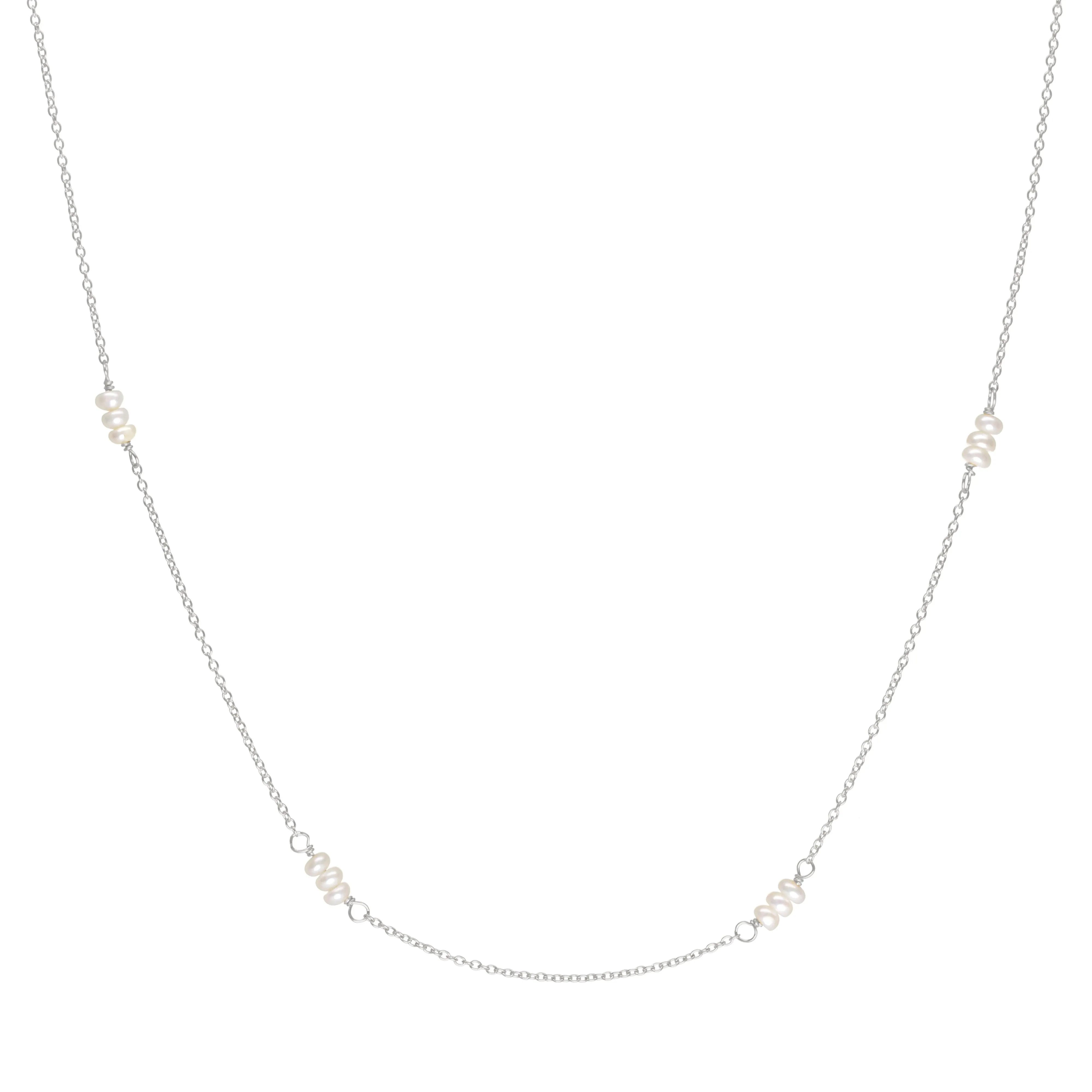 Luna' Freshwater Pearl Station Necklace