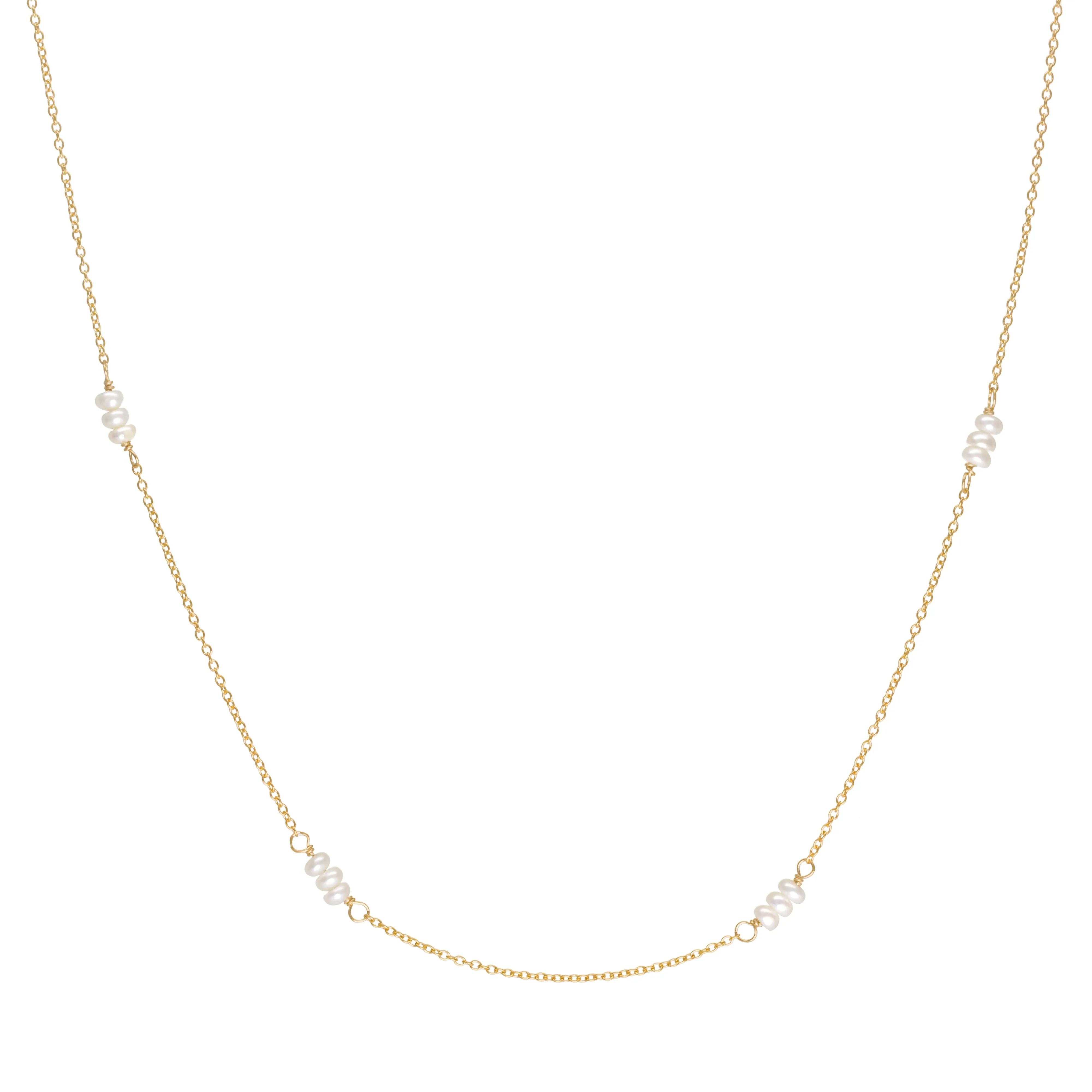 Luna' Freshwater Pearl Station Necklace