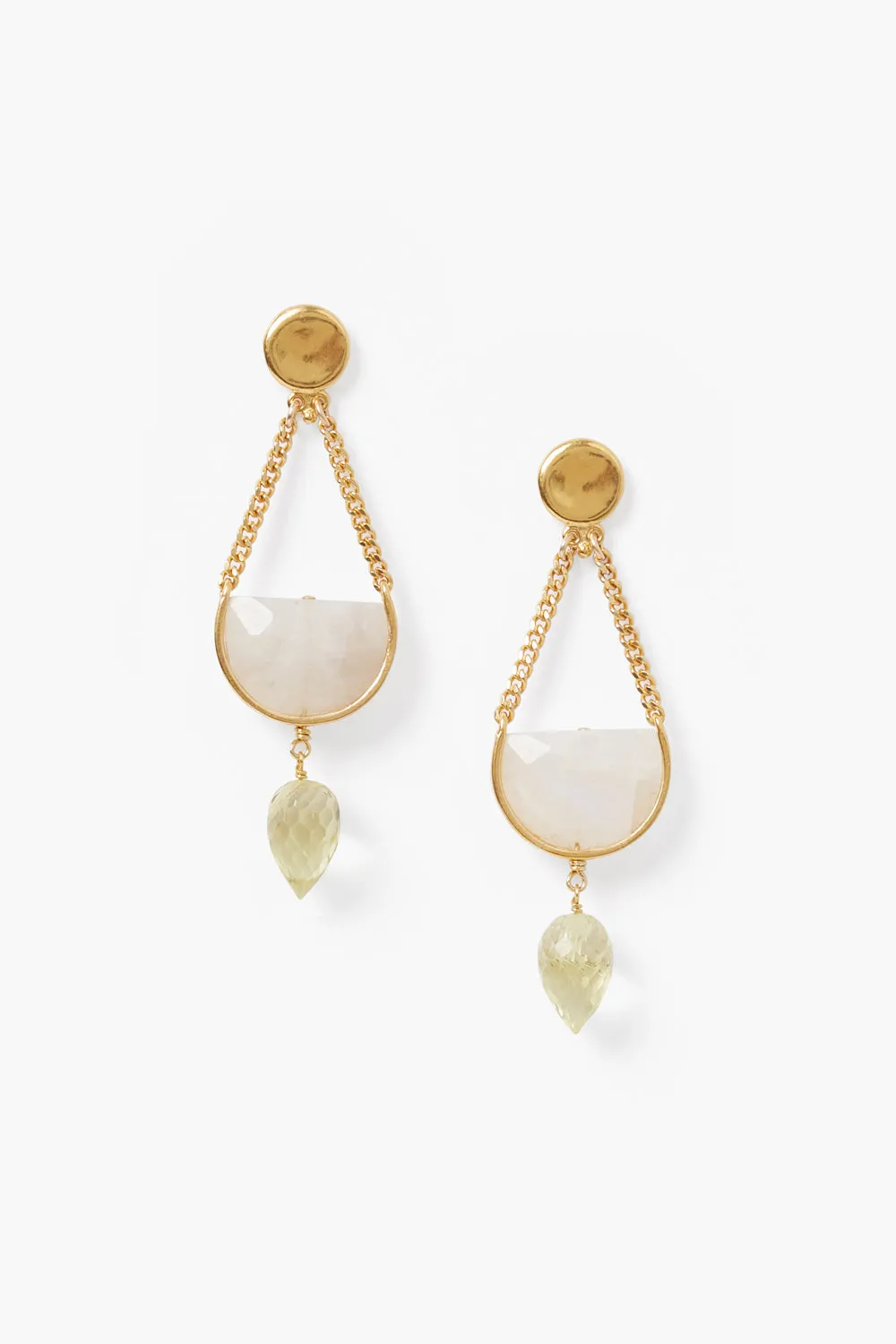 Luna Teardrop Earrings Moonstone Mix