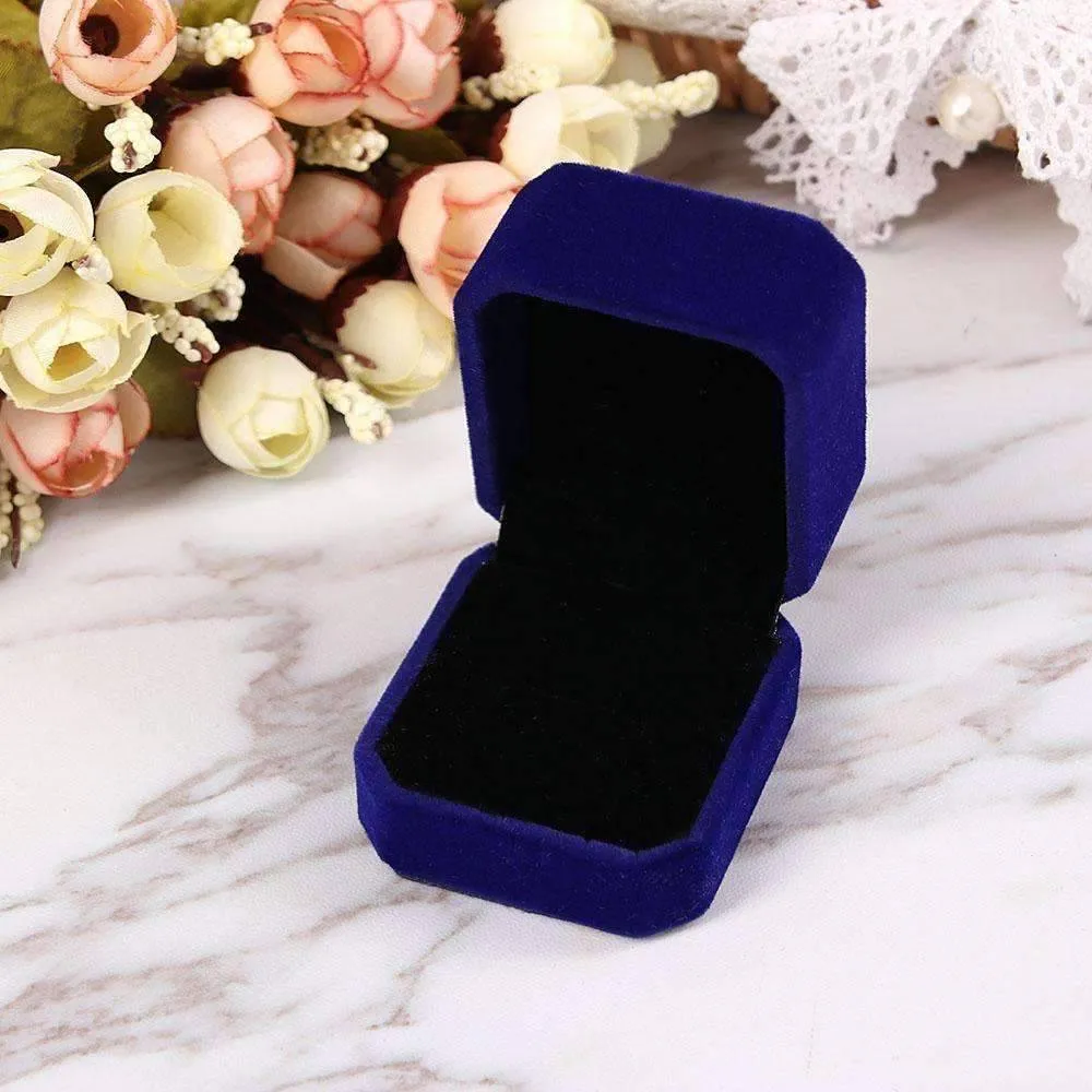 Luxurious Velvet Ring Box in Five Colors - Jewelry Gift Box