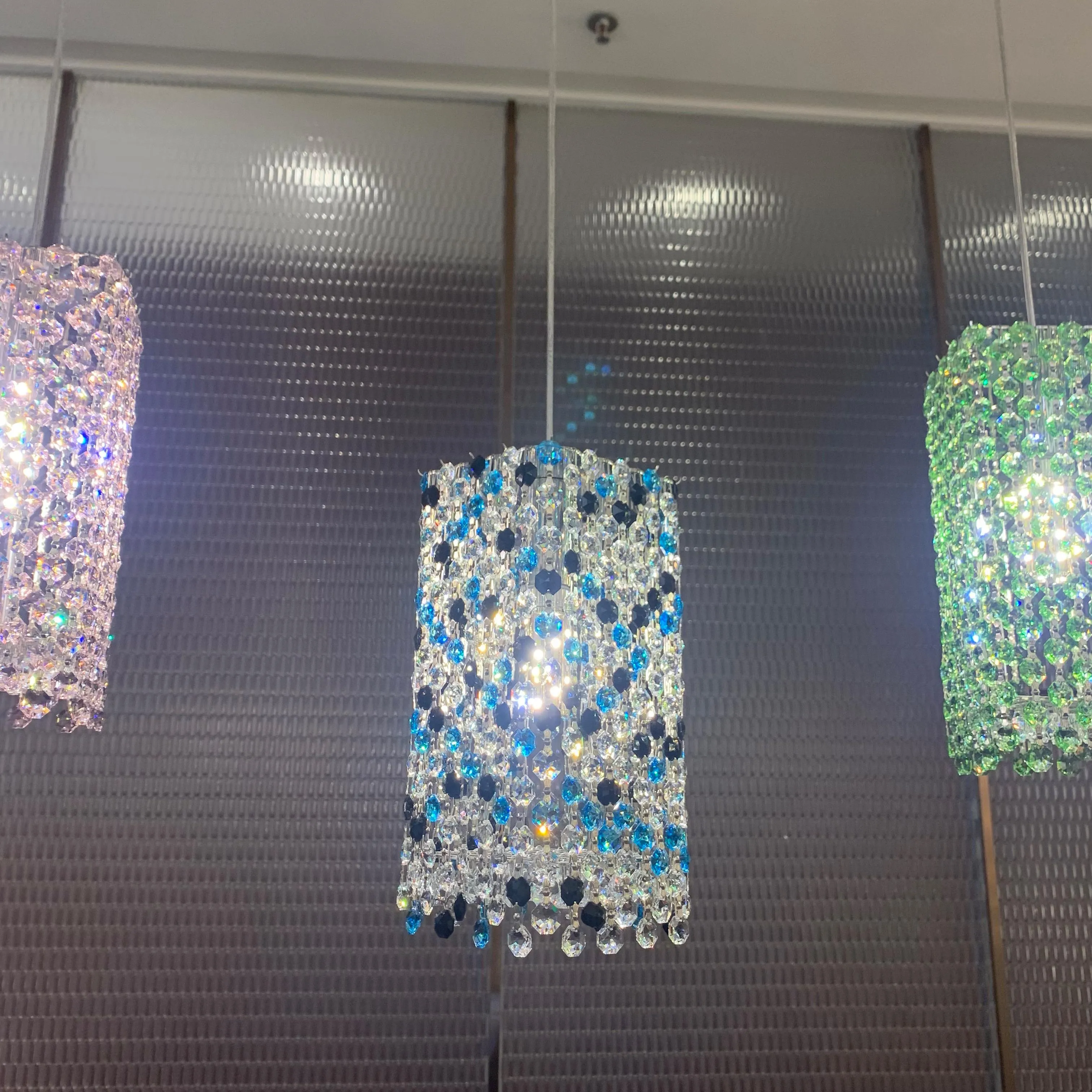 Luxury Crystal Beads Pendant Light Fixture for Dining Room