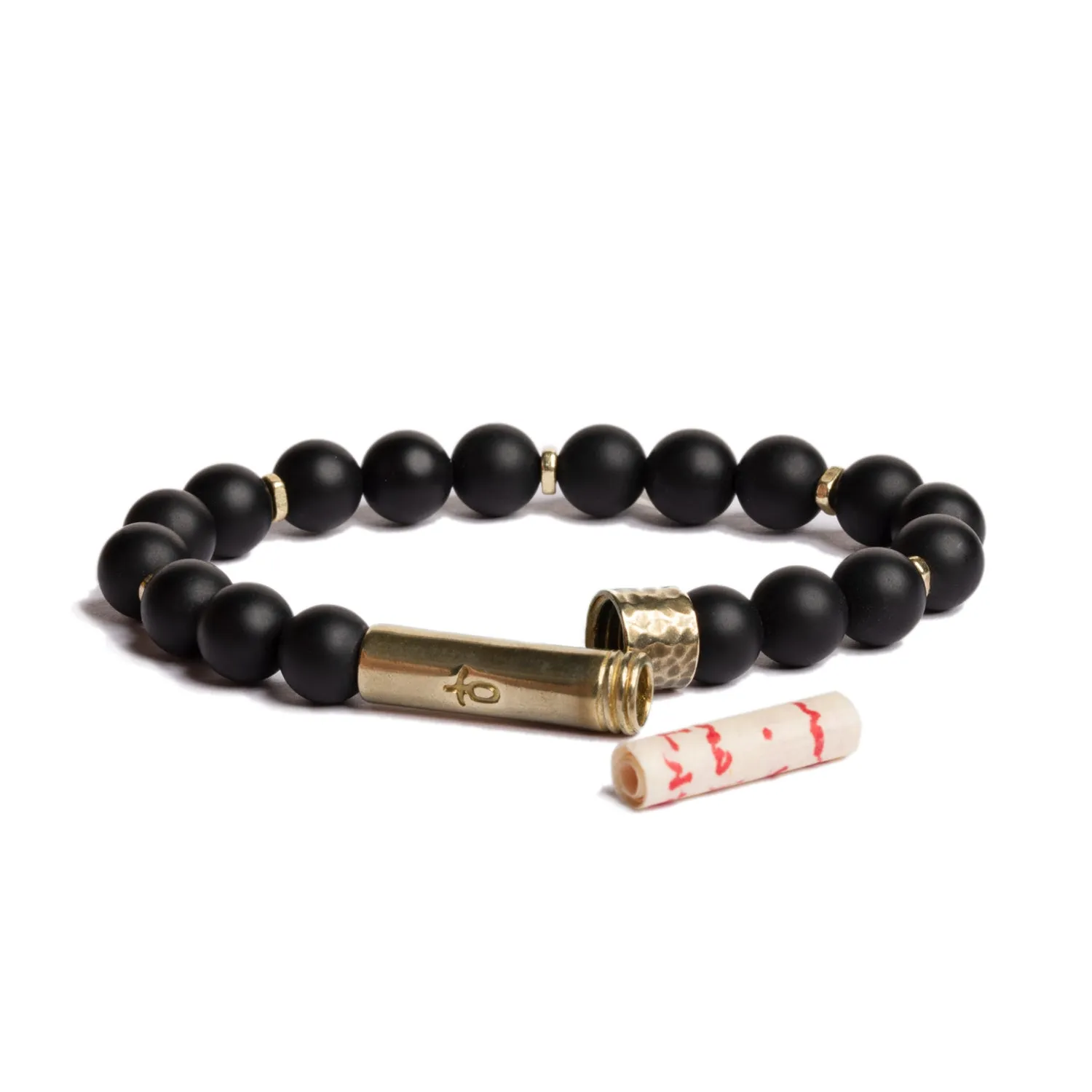 Matte Black Onyx Shine Intention Bracelet