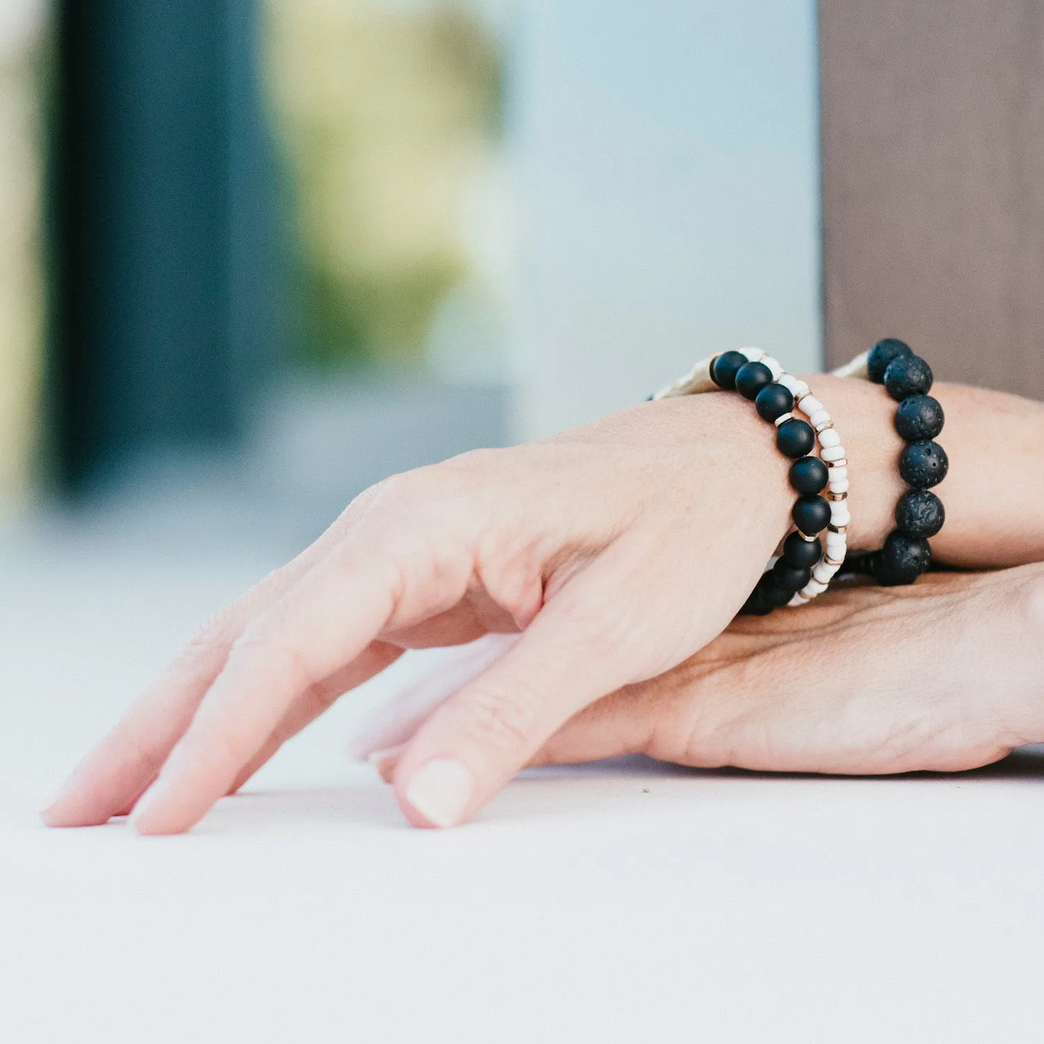 Matte Black Onyx Shine Intention Bracelet