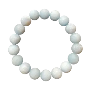 Matte Powder Blue Jade 10mm Bracelet