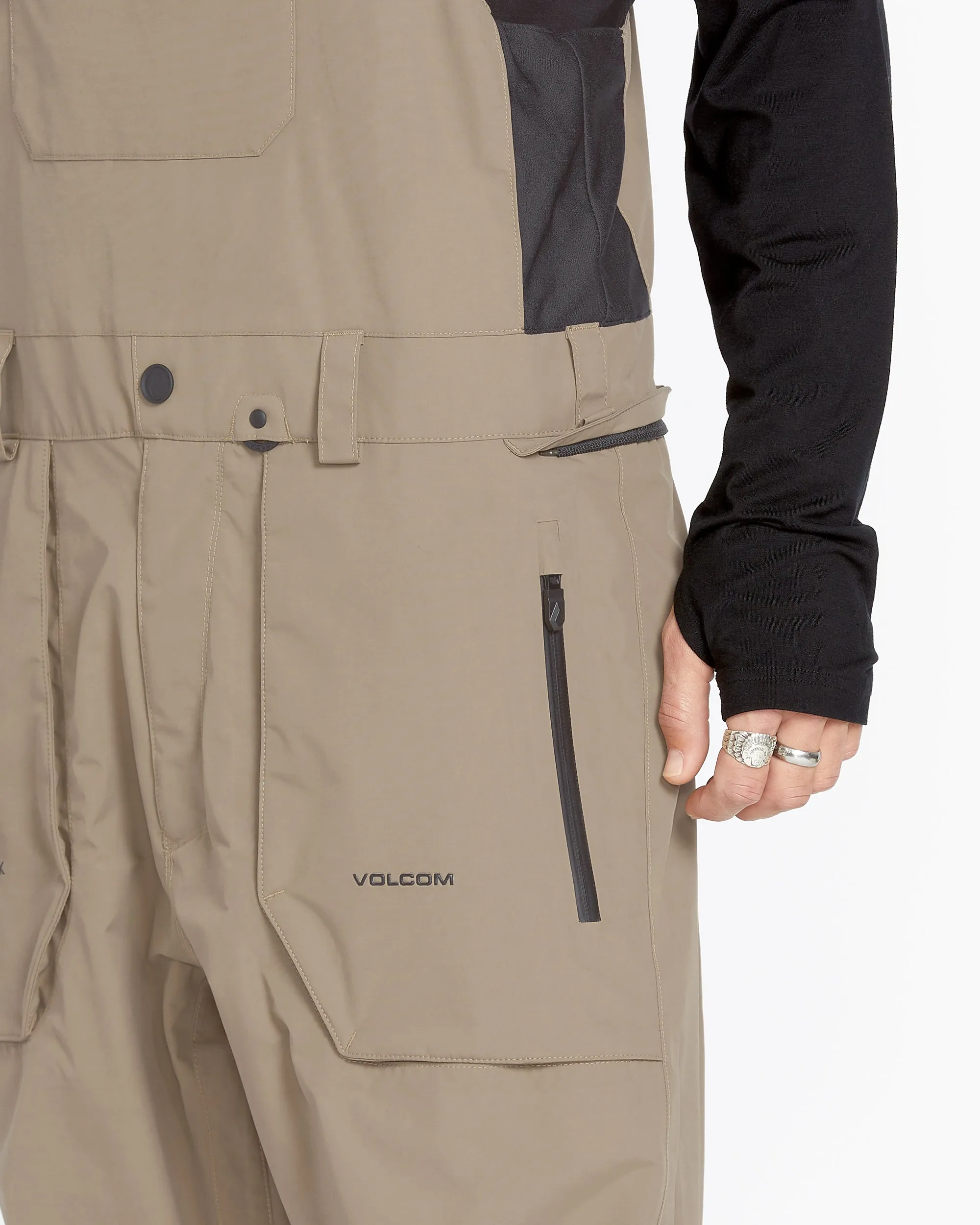 Mens Rain Gore-Tex Bib Overalls - Chestnut Brown