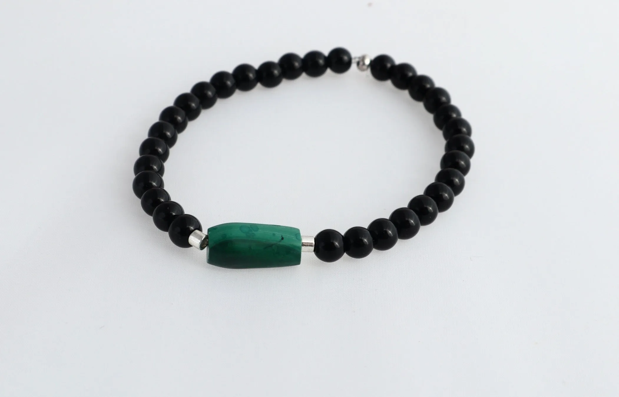 Men’s/Unisex Malachite Bracelet