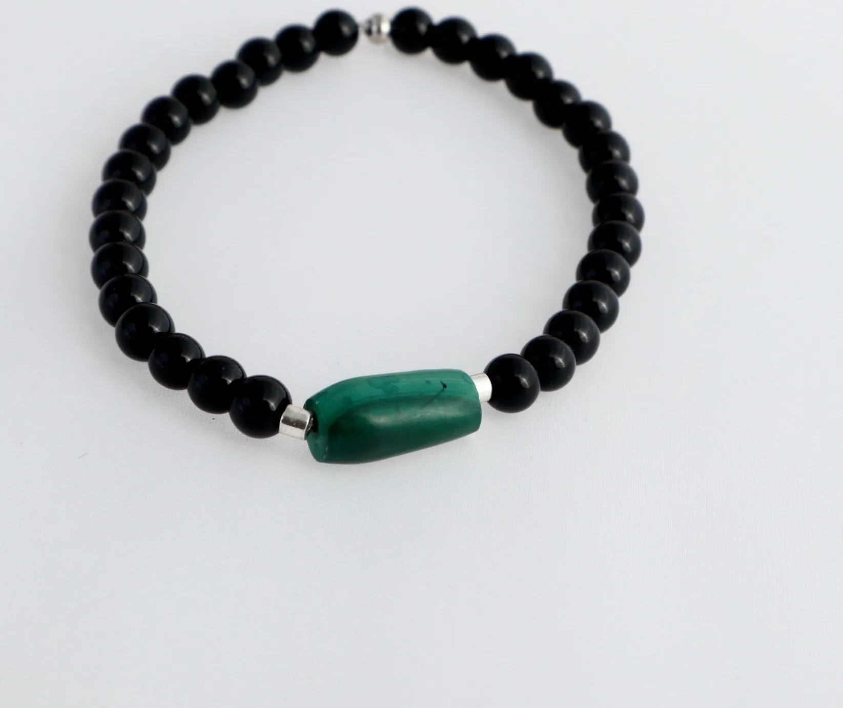 Men’s/Unisex Malachite Bracelet