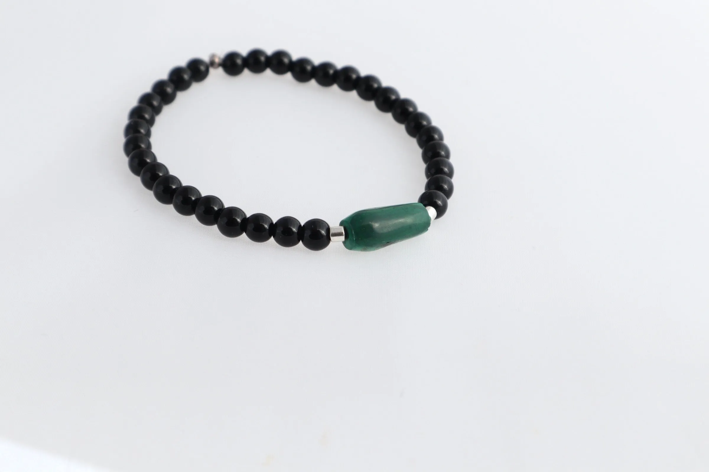 Men’s/Unisex Malachite Bracelet