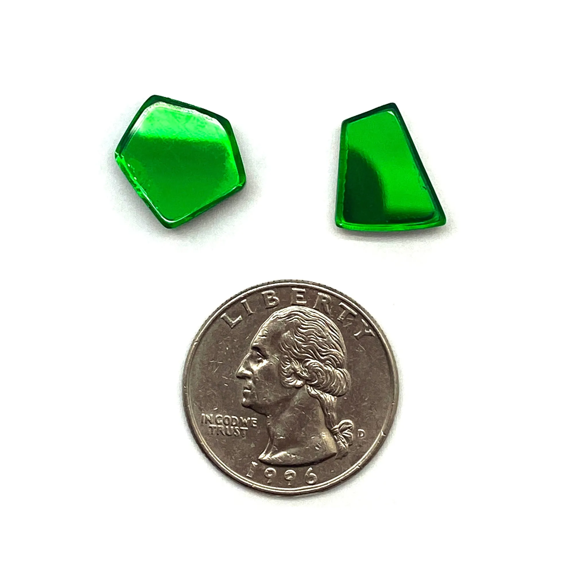 Metallic Green Acrylic Stud