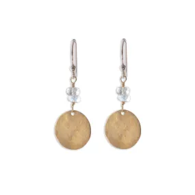 Moonrise Disc Earrings | Bronze