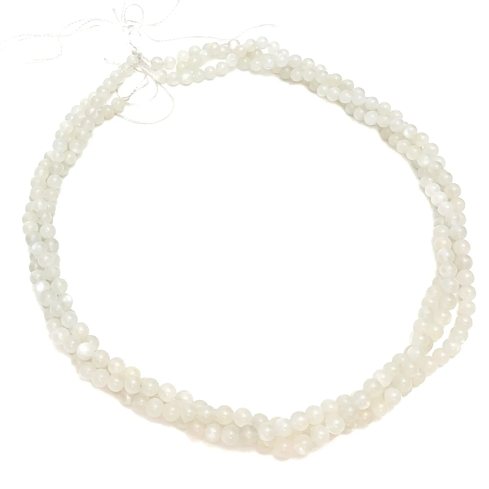 Moonstone 4mm Smooth Rounds Bead Strand