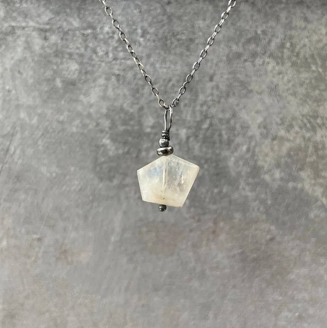 Moonstone Necklace, Gemstone Necklace, Moonstone Necklace