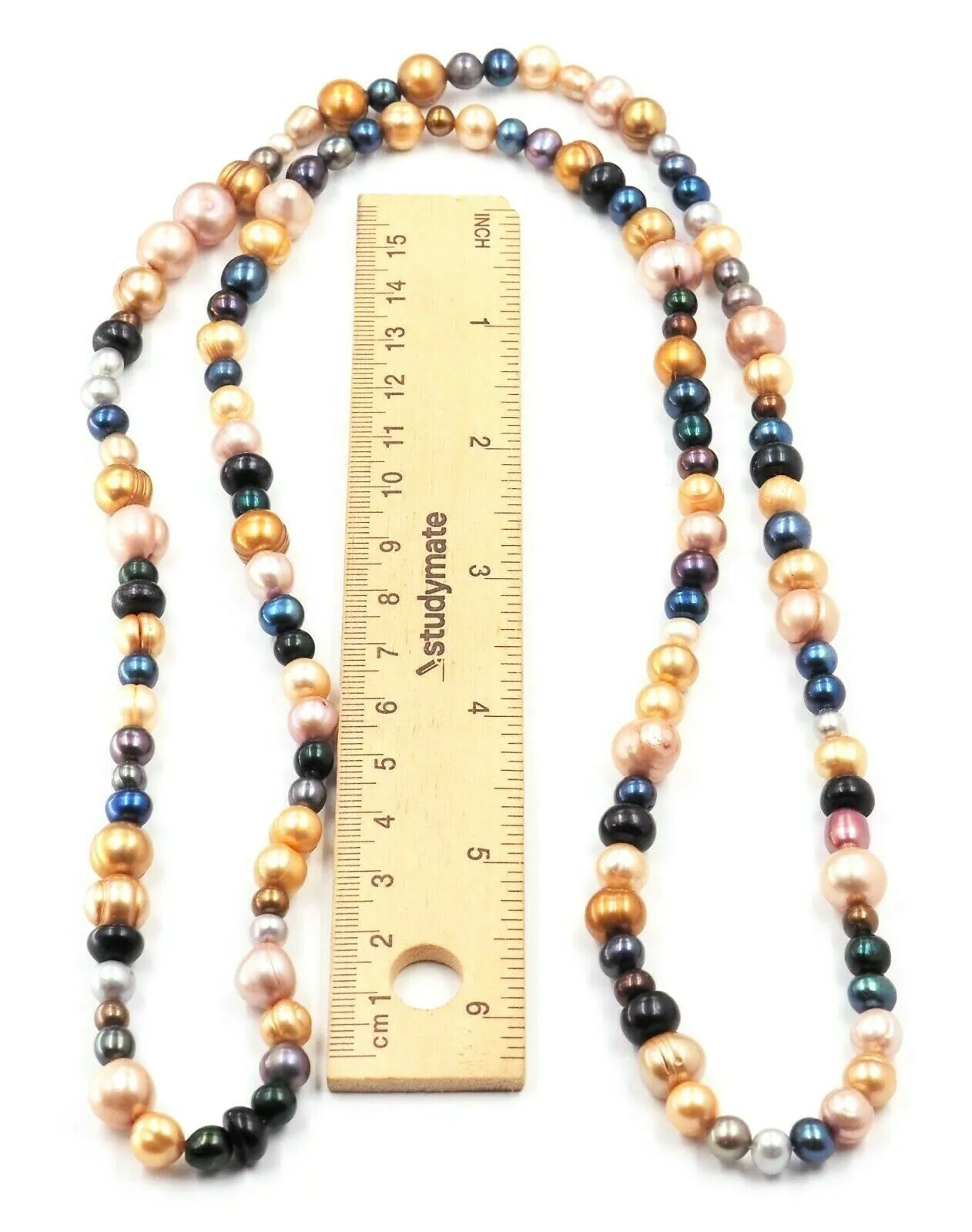 Multi Colour Freshwater Pearl Strand Necklace