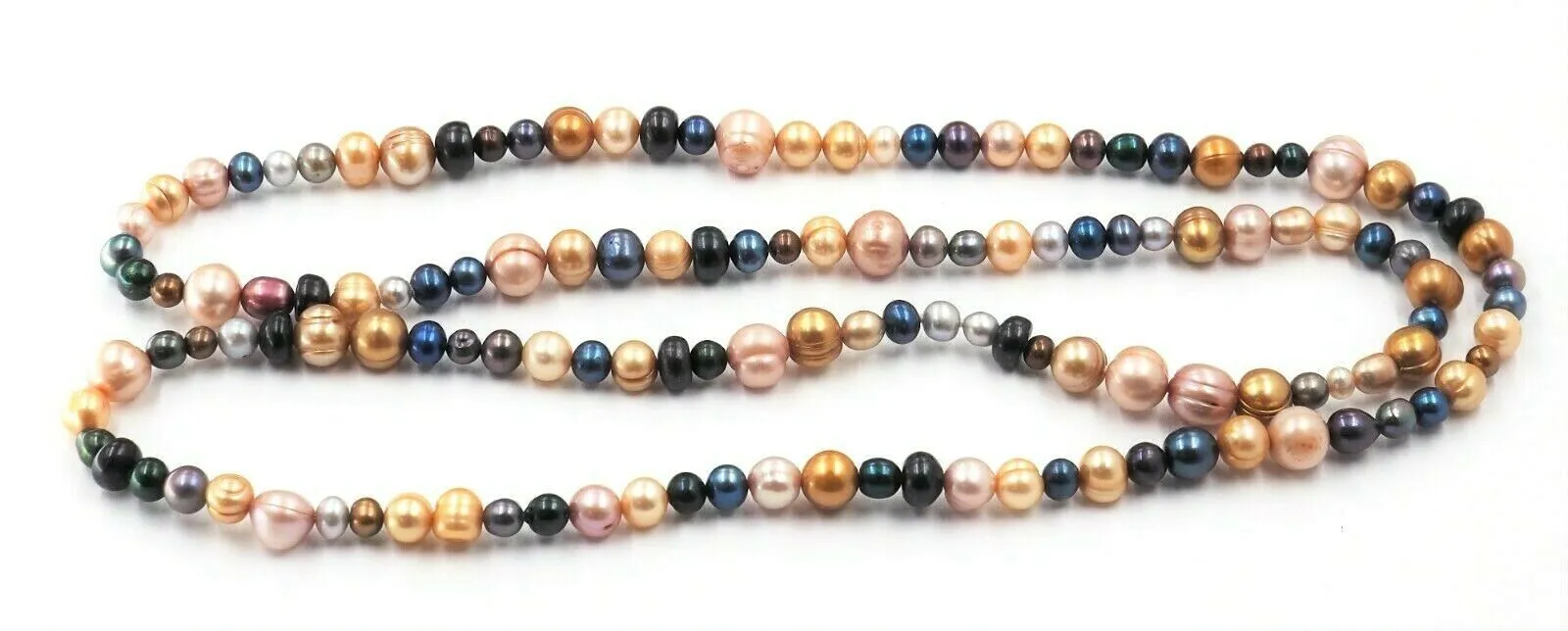 Multi Colour Freshwater Pearl Strand Necklace