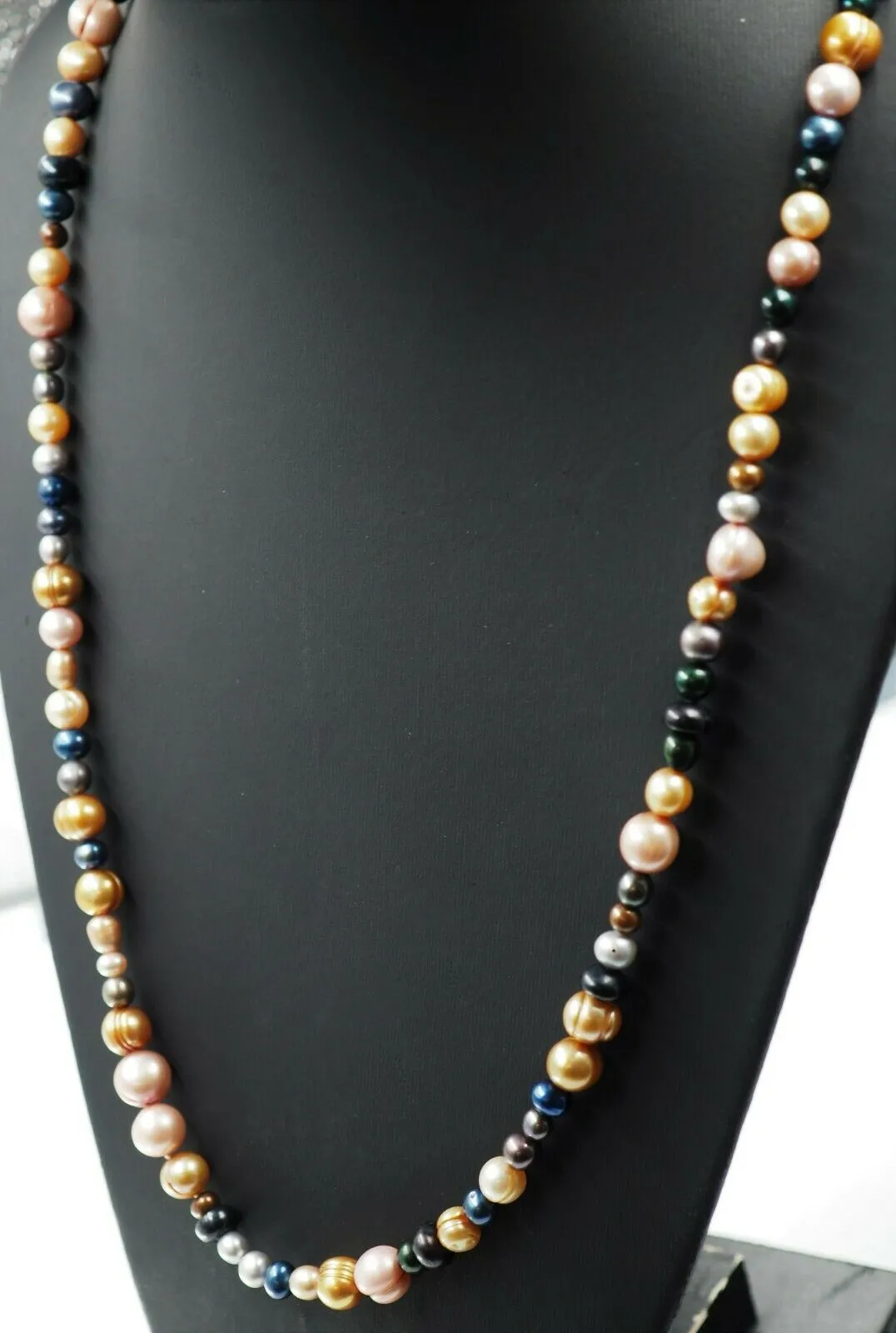 Multi Colour Freshwater Pearl Strand Necklace