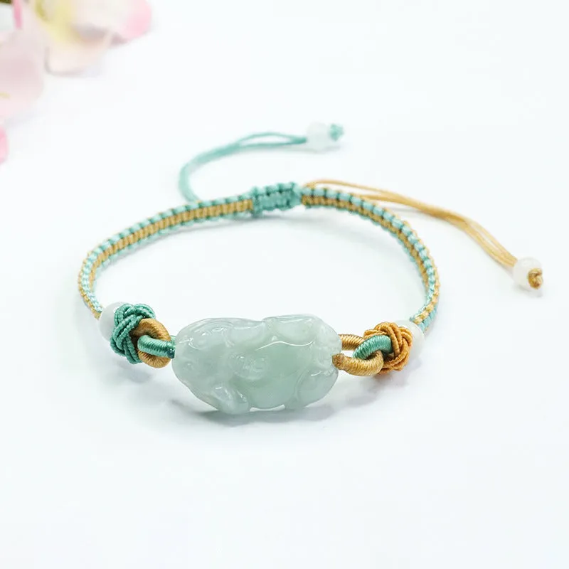 Myanmar Jade Stone Pixiu Bracelet