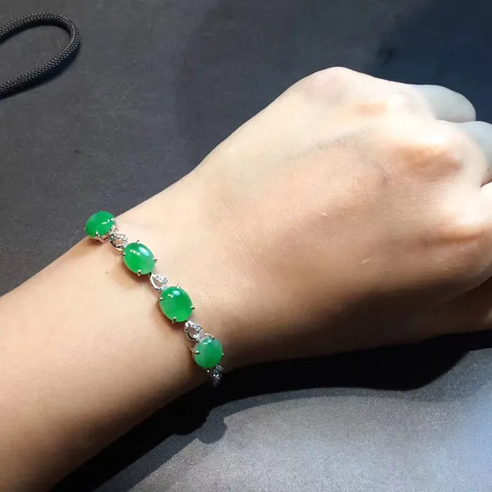 Natural Jade Bracelet Jadeite Bracelet NBT10