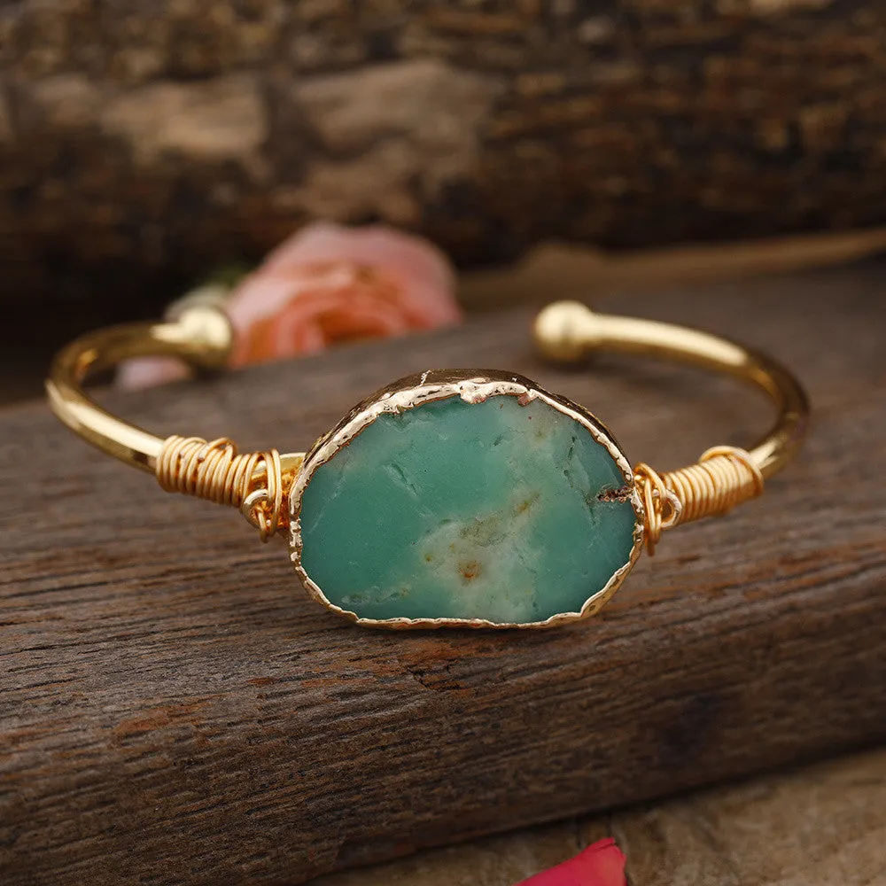 NaturHandmade Natural Jade Stone Fashion Bracelet al Jade Fashion Trend Handmade Bracelet