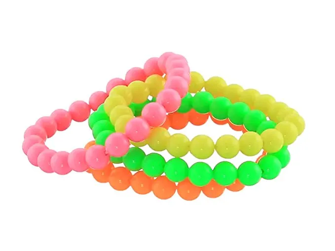 Neon Beaded Bracelets