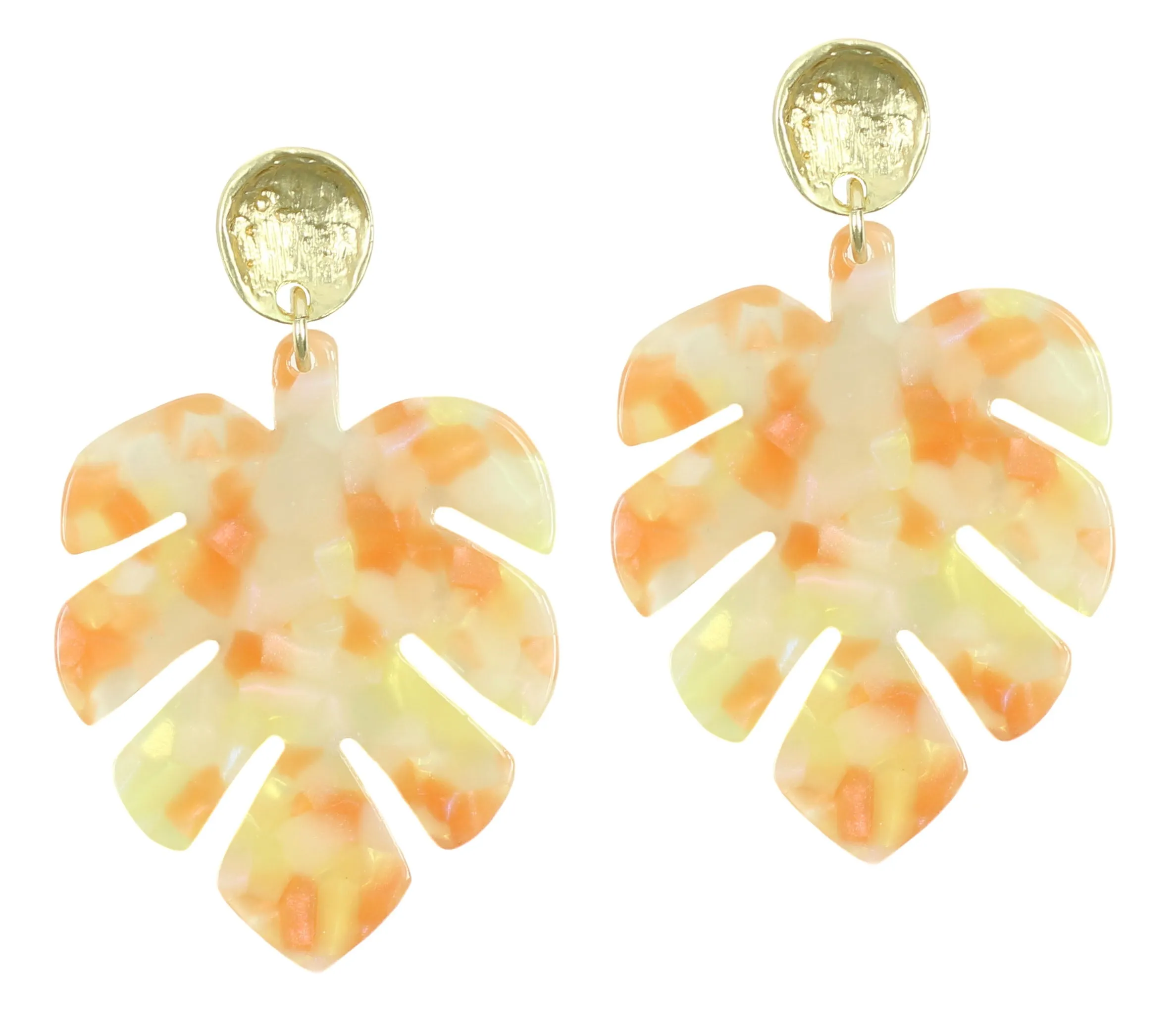 Neon Palm Earring