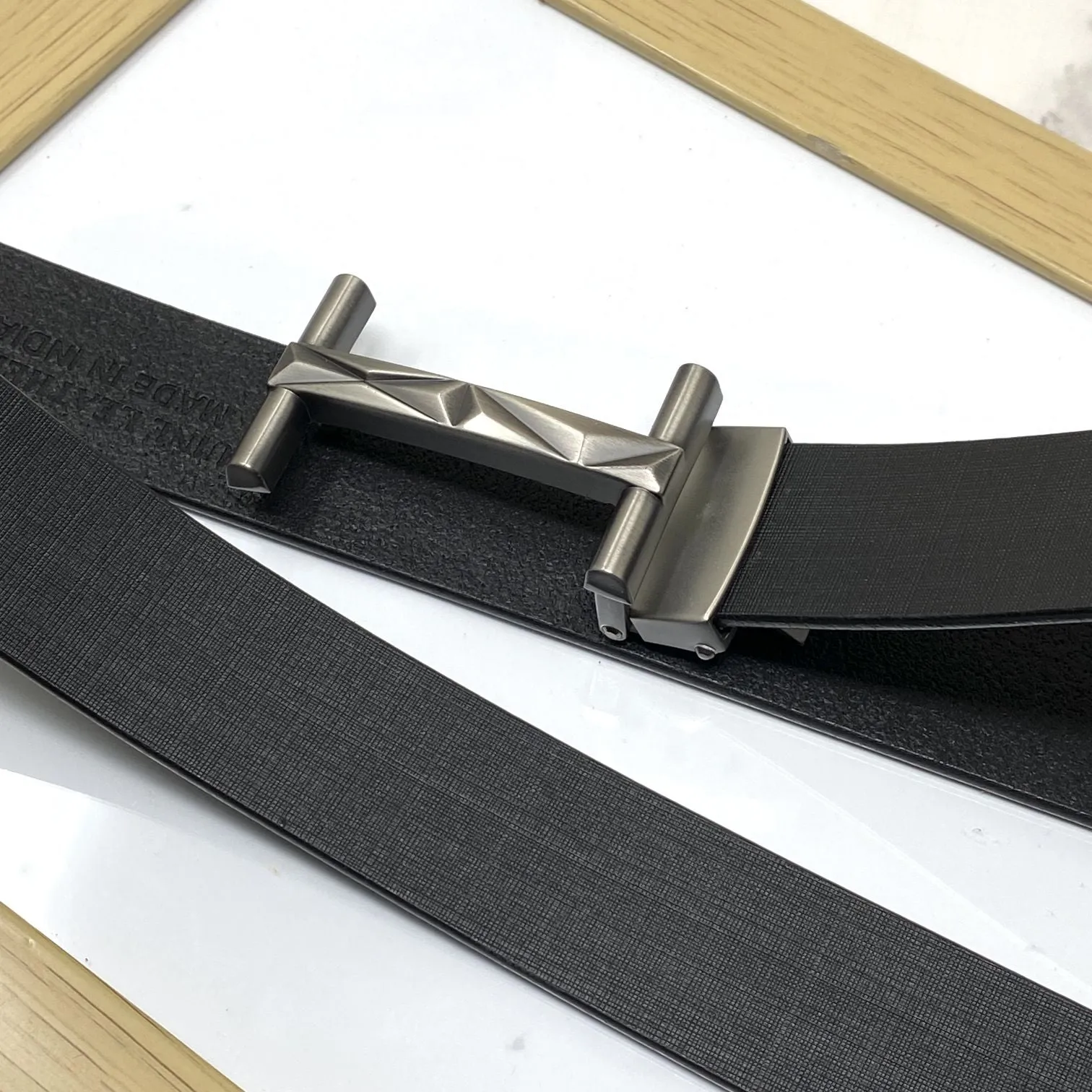 New Arrival H- Pattern Formal and Casual Leather Strap Belt-JonasParamount