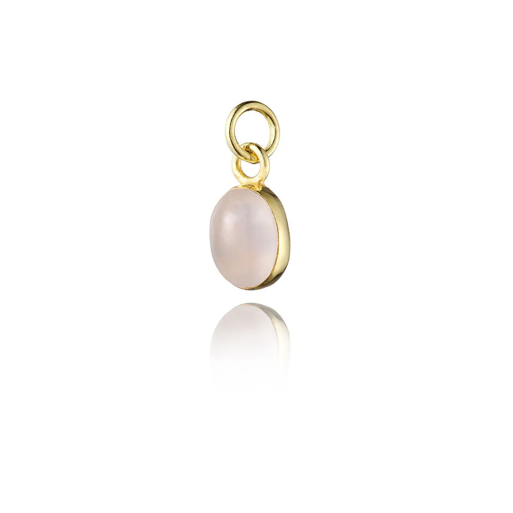 Oval Morganite Cabochon Charm