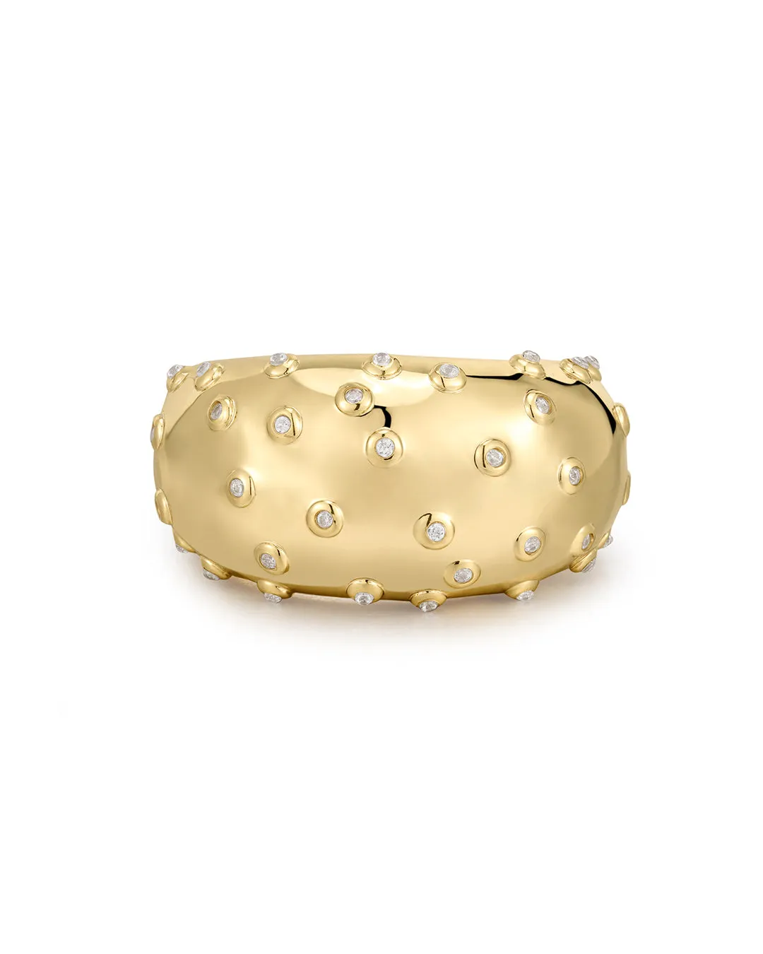 Pave Molten Ring | Gold