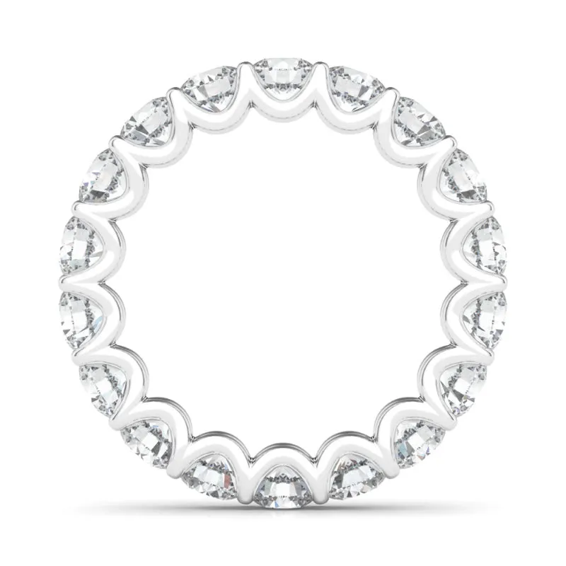 Petite Round Cut Diamond Eternity Band