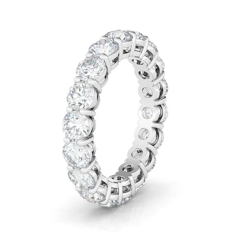 Petite Round Cut Diamond Eternity Band