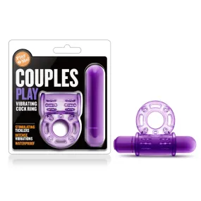 Play With Me Couples Play Vibrating Cockring (Purple)