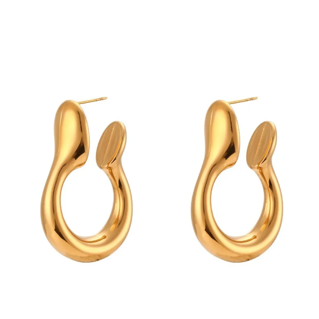 Pre Order:  Stainless Steel Hollow Earrings